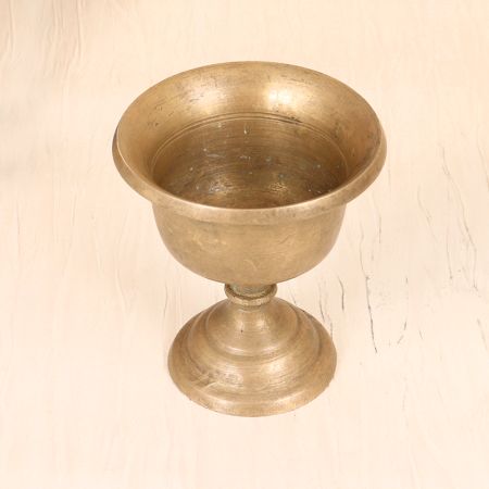Handcrafted Sturdy Brass Kumkum Tilak Cup for Prayer Room