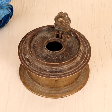 Vintage Finest Handcrafted Brass Inkpot for Decoration