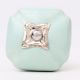 Solid Sage Green Square Ceramic Drawer Knob Online
