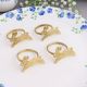 Premium Brass Rabbit Napkin Ring in Set of 4