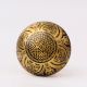Modern Brass Floral Drawer Knobs