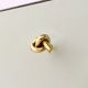 Handmade Solid Golden Brass Knot Cabinet Knob
