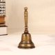 Indian Traditional Brass Temple Bell with Handle for Prayer