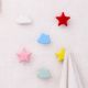 Ceramic Multicolor Star Cloud Modern Kids Wall Hooks-6 Pieces