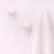 White Solid Ceramic Wall Hooks-3 Pieces