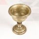 Vintage South Indian Brass Holy Water Cup in Plain Brown Finish