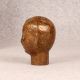 Brown Handmade Brass Small Lady Head for Home Decor