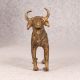 Vintage Handmade Brass Tribal Nandi in Standing Position
