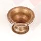Handmade Brown Brass Holy Kumkum Cup in Vintage Finish