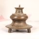 Vintage Finish Brass Hookah Base from Central India