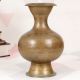 Himalayan Art Brass Holy Pot with Spout in Plain Brown Finish
