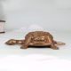 Indian Handmade Brass Turtle Yantra with Lord Ganesha Carving