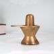 Plain Brown Finest Brass Shivling Statue for Prayer Room