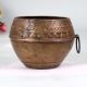 Handcrafted Traditional Brass Rice Measurement Bowl in Odisha Art