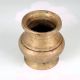 South Indian Plain Brown Brass Holy Water Pot for Indoor Decor