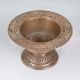 Handmade Vintage Brass Kumkum Bowl in Tribal Art from Odisha