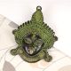 Handmade Brass Goddess Kali Mask Wall Hanging in Dark Finish