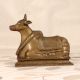 Himalayan Art Brass Lord Nandi Statue for Prayer Room
