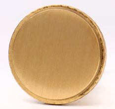 Round Beaded Brass Cabinet Door Pull Knobs In Golden Color