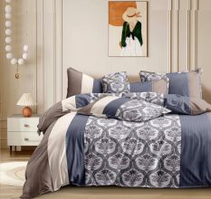 Queen Size Fitted Bedsheet with 2 Pillow Cases | Fits Up to 8 Inch Mattress | 72 x 78 Inches