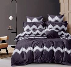 Adorable Glace Cotton Soft Non Fitted Double Bedsheet Set with 2 Pillow Covers | 230 x 250 cm