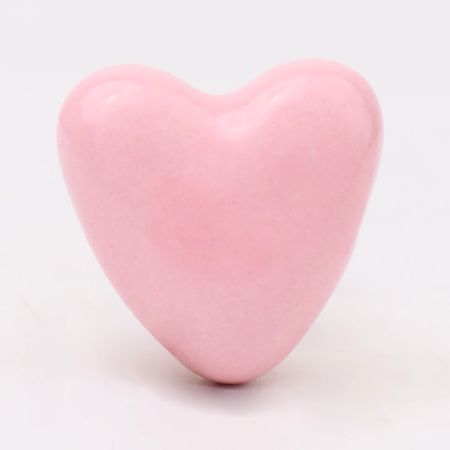 Pink Tiny Heart Ceramic Cabinet Knobs