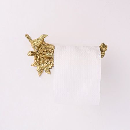 Brass Bird Towel Rack Paper Towel Holder