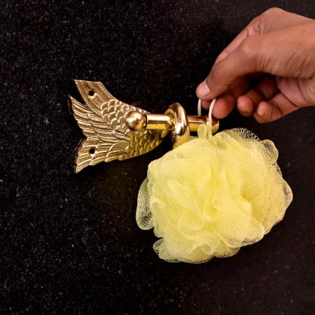 Modern Solid Premium Brass Hook in Golden Finish