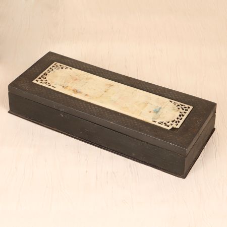 Vintage Handcrafted Metal Jewelry Box in Hyderabadi Art