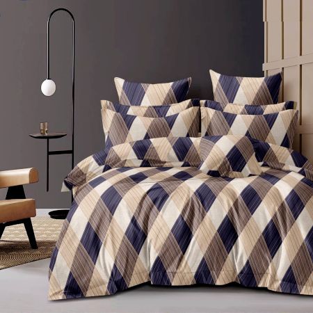 Fine Quality Queen Size Fitted Bedsheet with 2 Pillow Cases | Fits Up to 8 Inch Mattress | 72 x 78 Inches