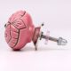 Pink Etched Ceramic Floral Cabinet Knob Online