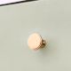 Round Beaded Brass Cabinet Door Pull Knobs In Golden Color