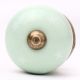 Sage Green White Tiny Star Pattern Cabinet Knobs