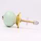 Sage Green White Tiny Star Pattern Cabinet Knobs