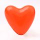 Orange Tiny Heart Ceramic Cabinet Knobs