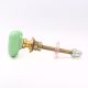 Green Tiny Heart Ceramic Cabinet Knobs