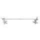 Solid Brass Silver Bird Brass Branch Bird Towel Rod