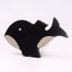 Handmade Black Wooden Fish Dresser Knobs