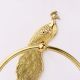 Premium Brass Peacock Design Ring Hanger for Bathroom