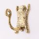 Handmade Premium Brass Tiger Hanger for Bathroom in Set of 3