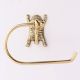 Handmade Brass Tiger Design Toilet Paper Holder for Bathroom
