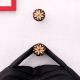 Brown Cut Flower Wooden Wall Hooks-2 Pieces