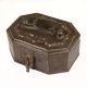 Indian Plain Brown Brass Paan Daan Box for Home Decoration