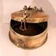 Vintage Finish Handmade Brass Jewelry Box for Collection