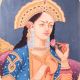 Beautiful Lady Canvas Painting on Board for Decoration