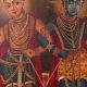 Hand-Painted Canvas Oil Painting of Lord Krishna and Balram