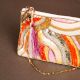 Abstract Wave Design Cotton Beads Hand Bag for Festive Wear