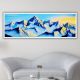 Celestial Ascent Canvas Painting by Artist Prathvishree  30 x 90 cm