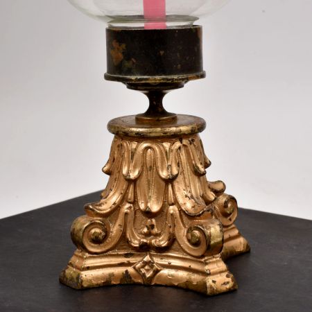 Handmade Finest Brass Glass Candle Stand for Home Decor