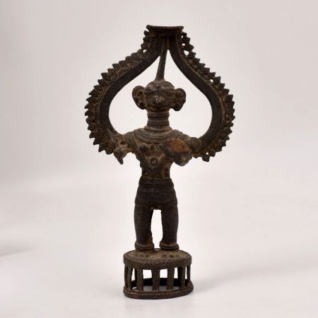 Tribal Art Vintage Finest Brass God Statue in Dhokra Art